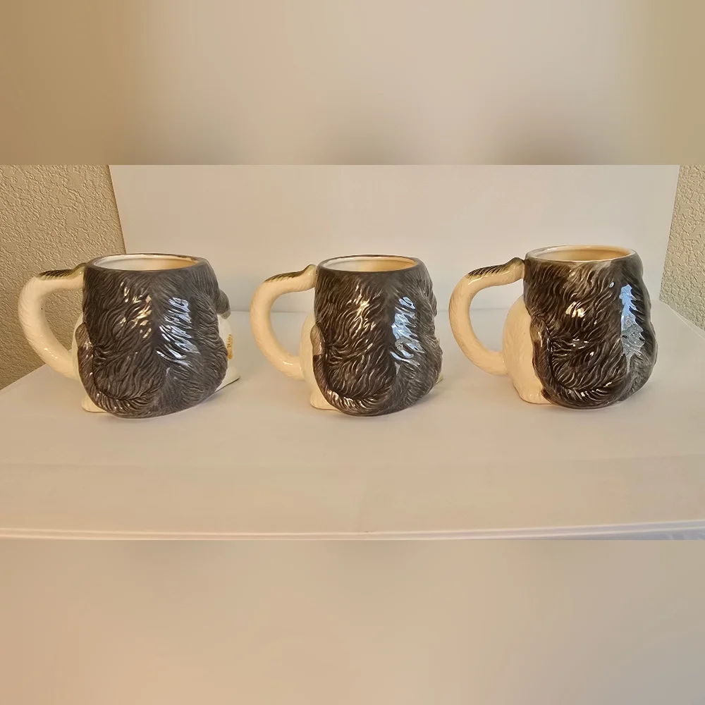 Vintage Hearth & Home Designs Cat Kittens Shaped Ceramic Mugs Set Of 3, 1988 - Picture 7 of 7